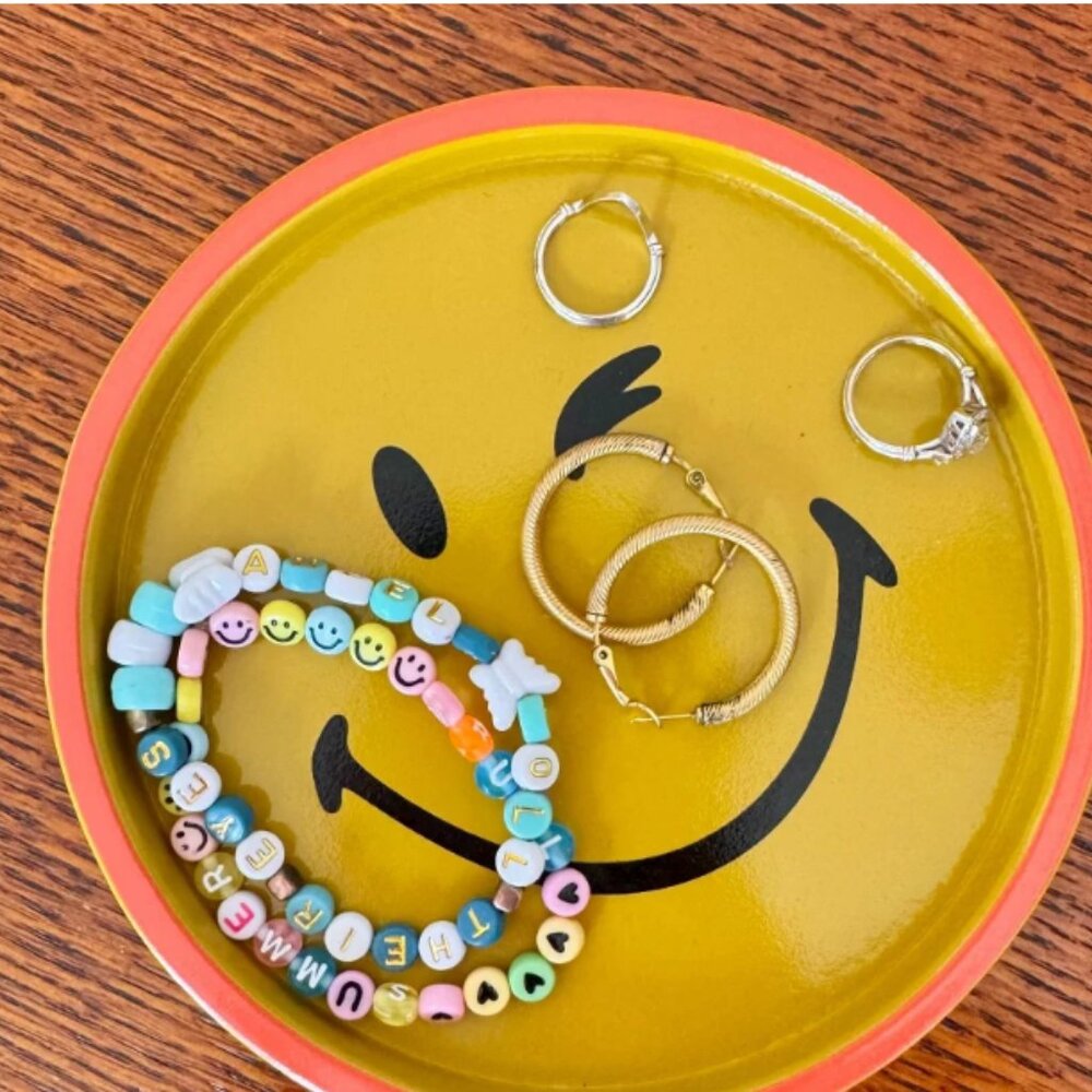 SmileyWorld Yellow Smiley Trinket Tray | Brand New‎